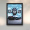 Bugatti tourbillon black wallart
