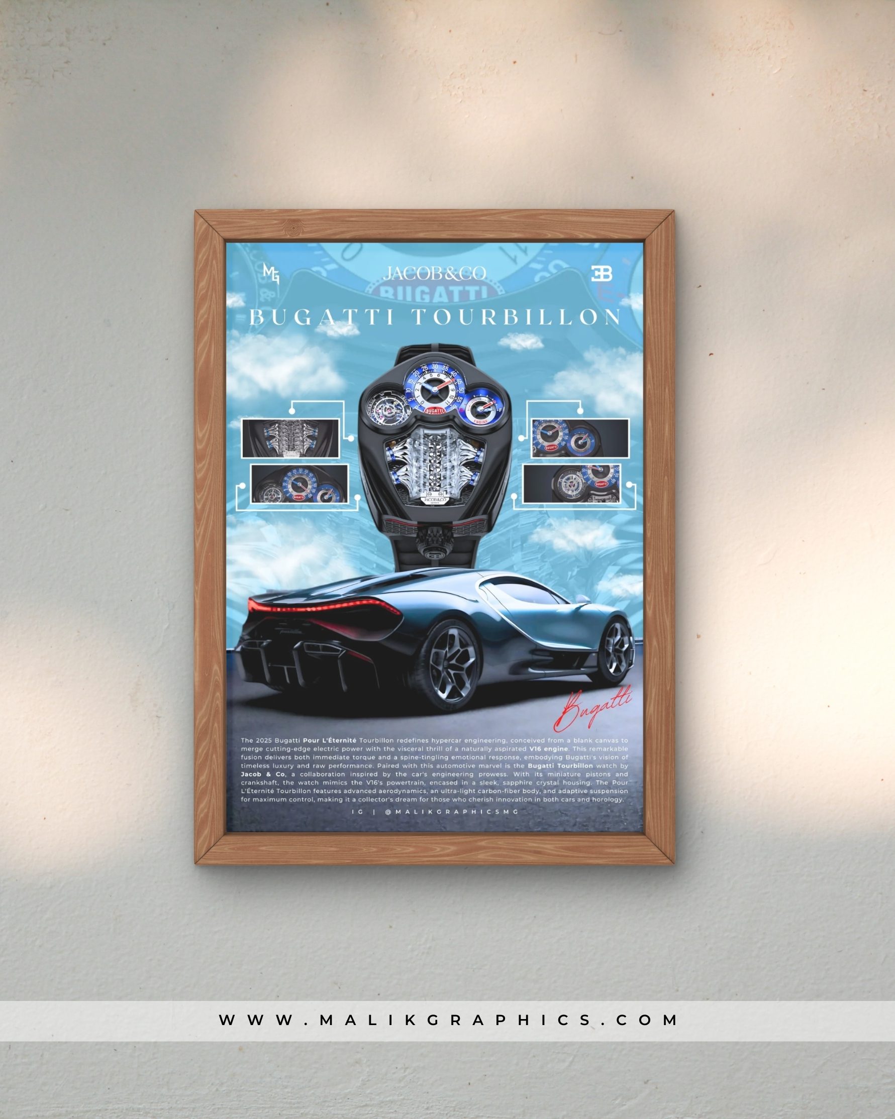 Bugatti Tourbillon x Jacob & Co Wall Art - Image 3
