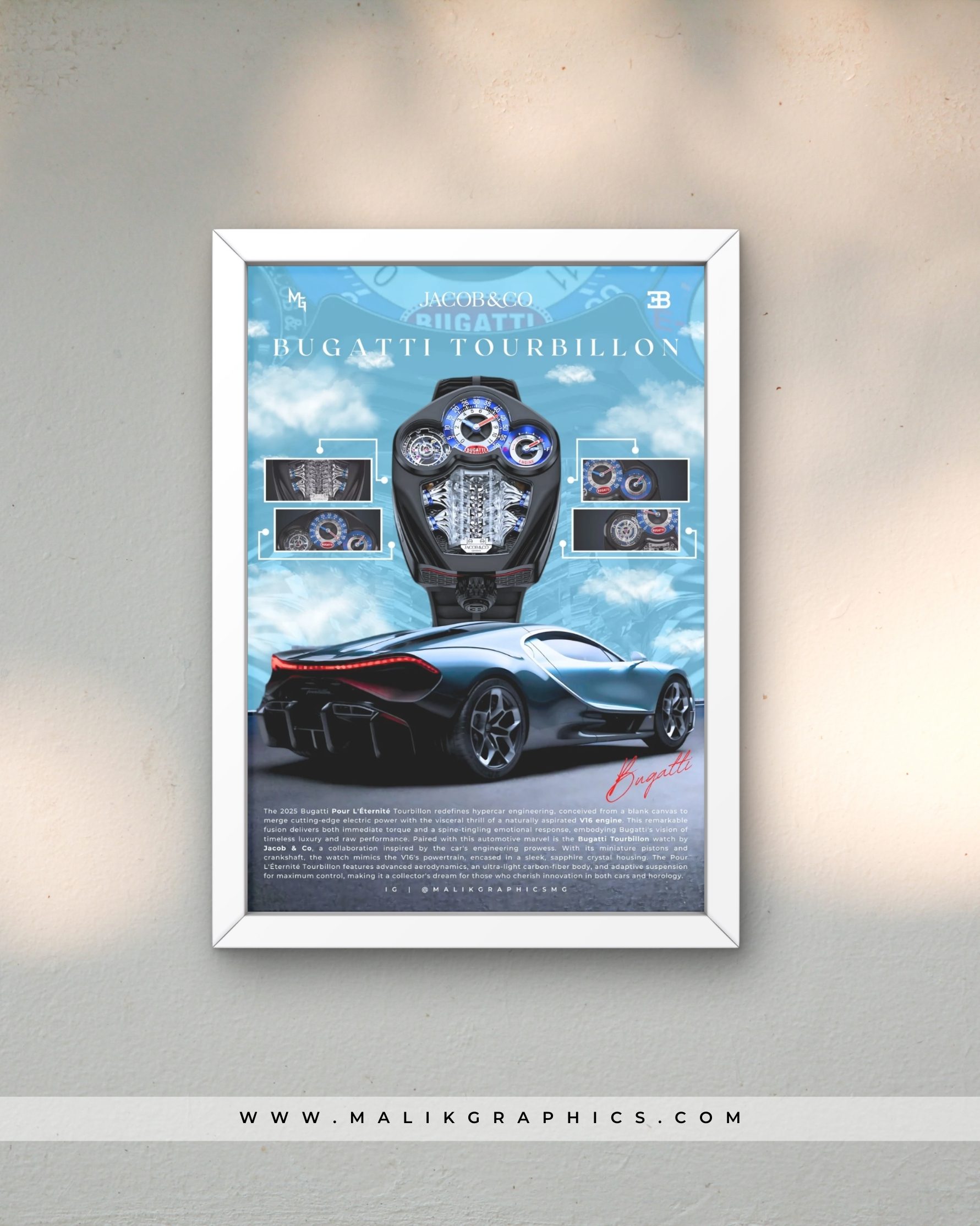 Bugatti Tourbillon x Jacob & Co Wall Art - Image 4