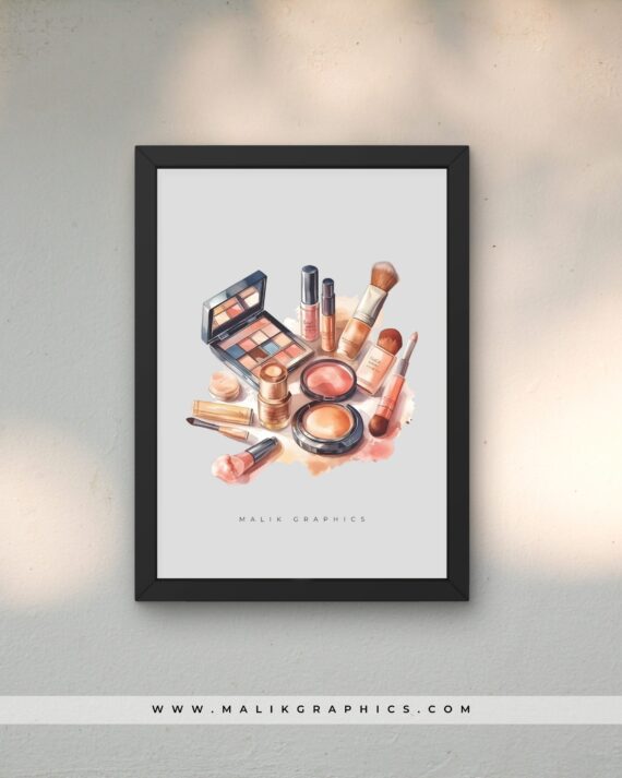 Cosmetics black wall art