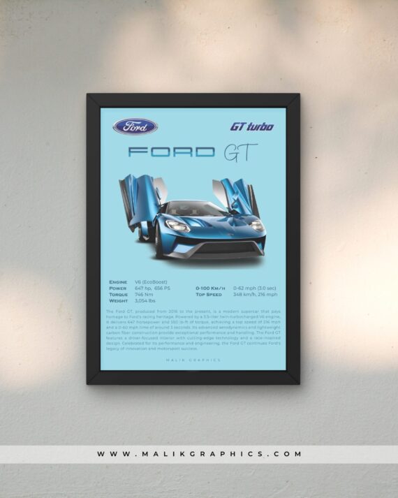 FORD GT wall art