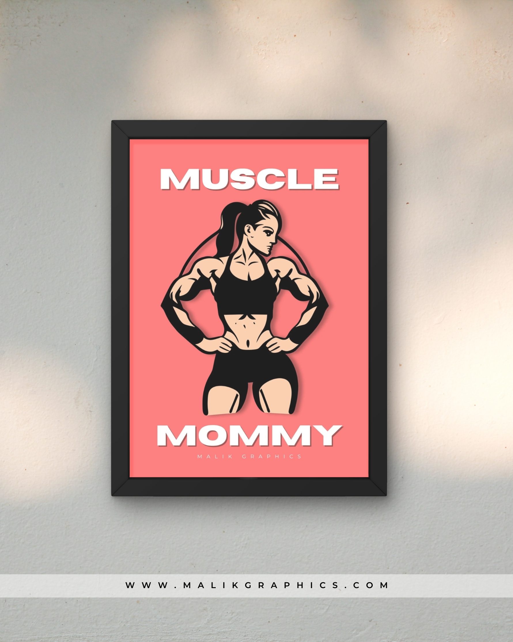 Gym female wall art