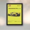 Mclaren black wall art