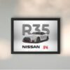 Nissan black wall art