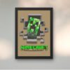 minecraft game black wall art