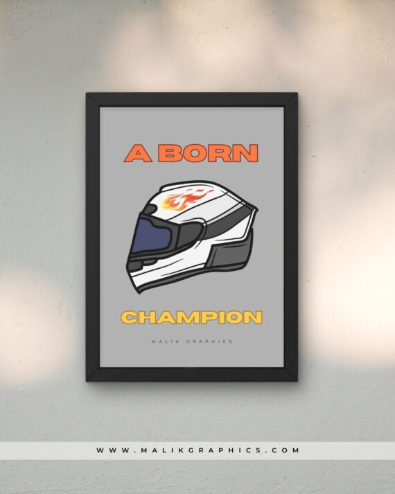 Champion black wall art
