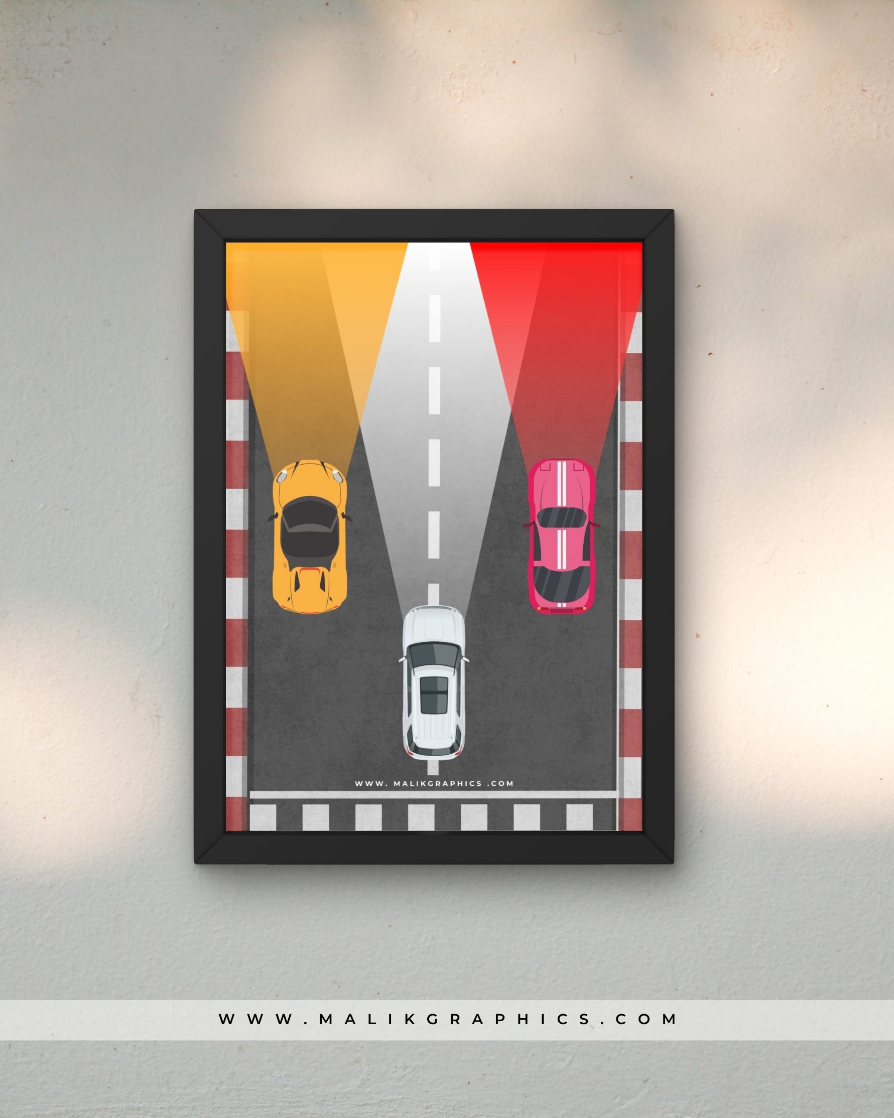 Speedway Lights – Dynamic Car Wall Art