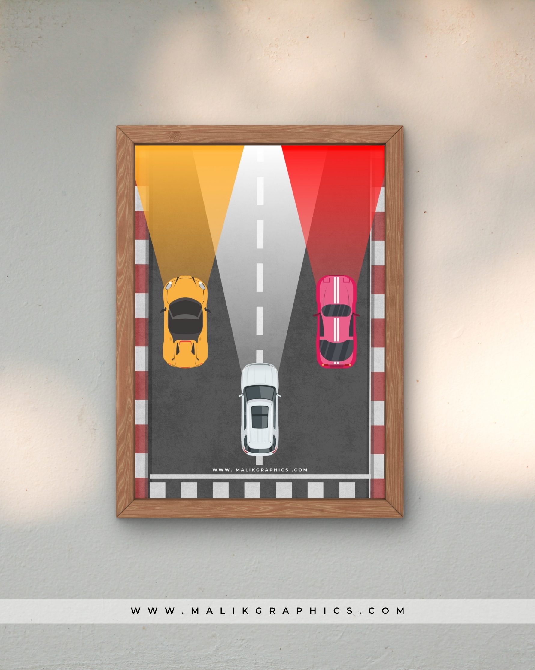 Speedway Lights – Dynamic Car Wall Art - Image 2