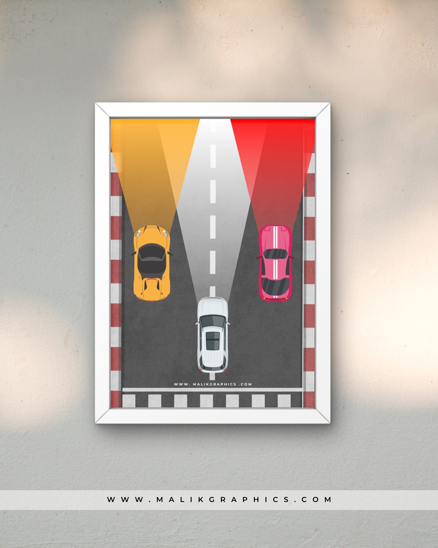 Speedway Lights – Dynamic Car Wall Art - Image 3