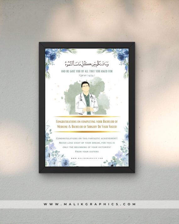 Milestone Glory – Personalized Graduation & Job Completion Frame