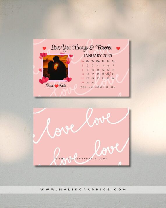Forever Ours – Personalized Love Date Wallet Card