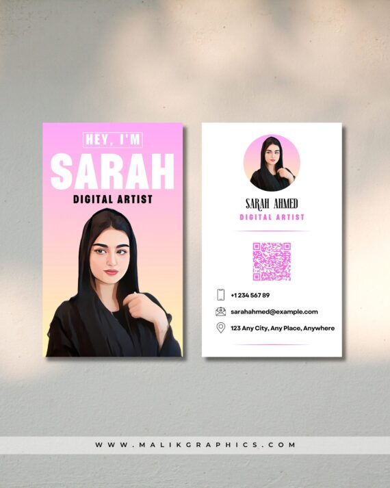 Illustrated Business Card – Custom Portrait Design