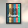 911 GT3 – Vibrant Legend Wall Art - Retro Pop