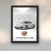 Porsche black wall art