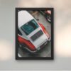 Porsche black wall art