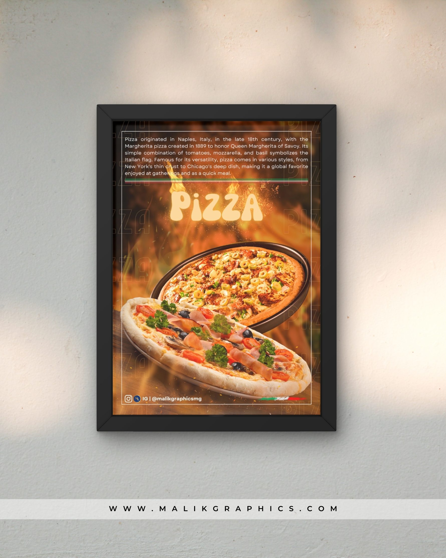 Restaurant black wall art