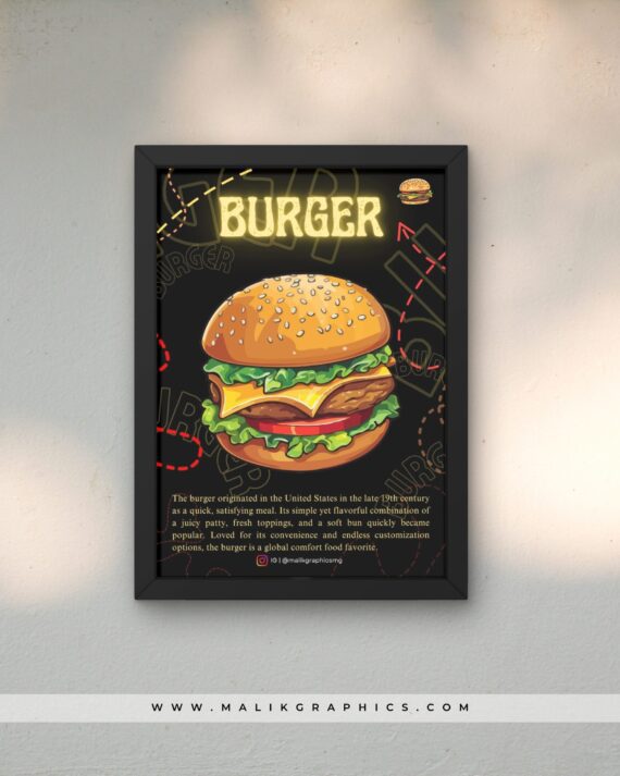 Restaurant black wall art