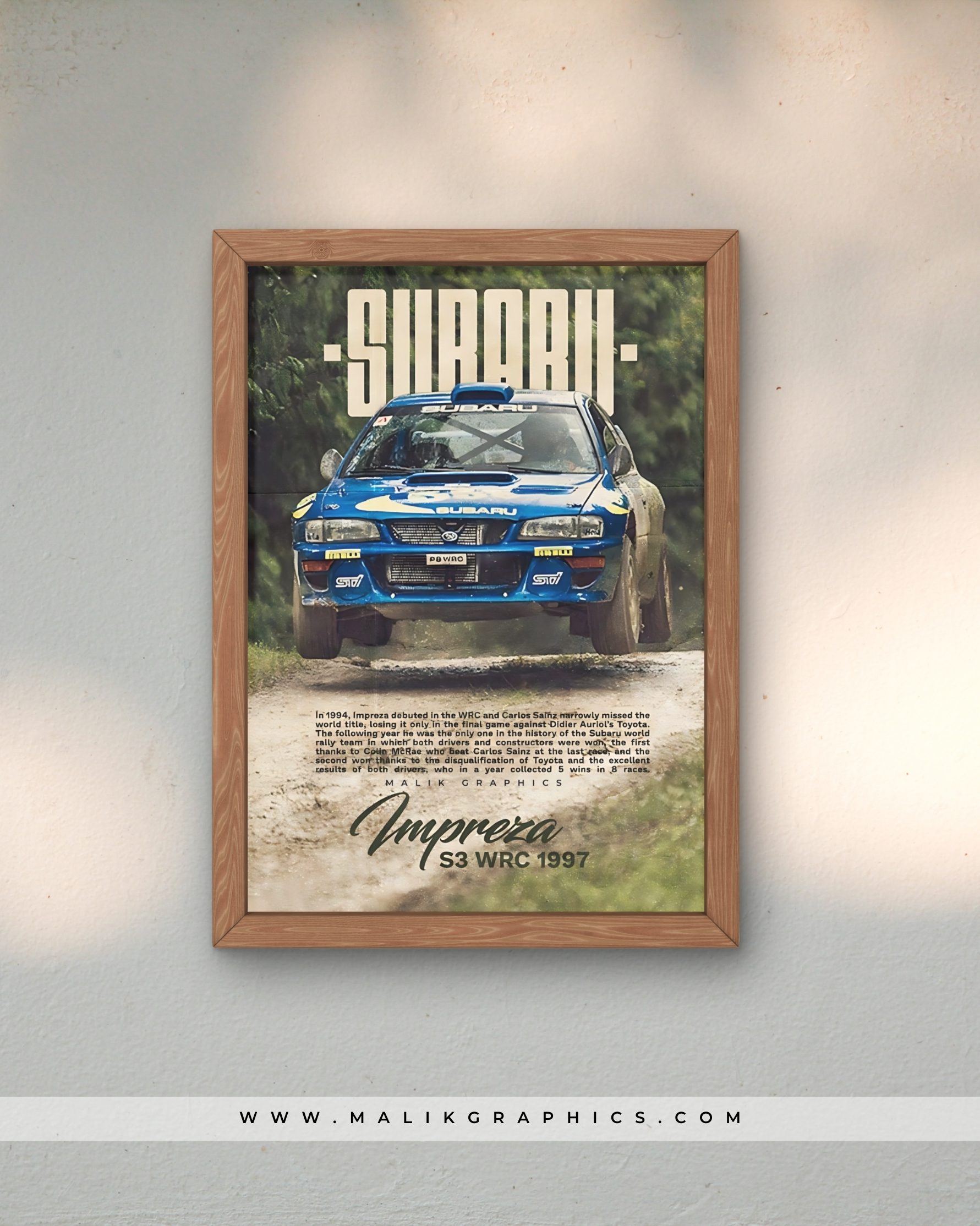 Impreza S3 WRC β Rally King Wall Art - Image 2