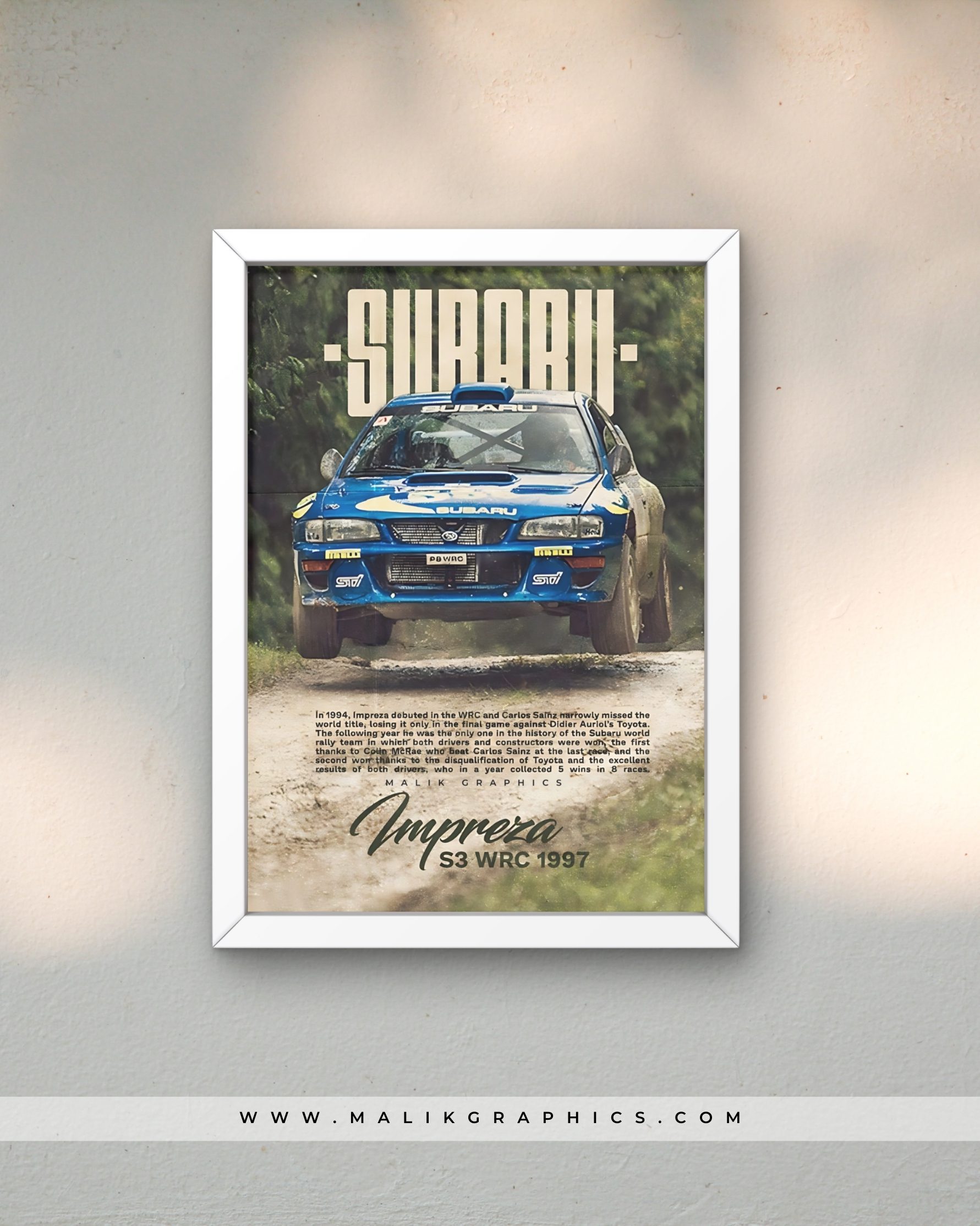 Impreza S3 WRC β Rally King Wall Art - Image 3