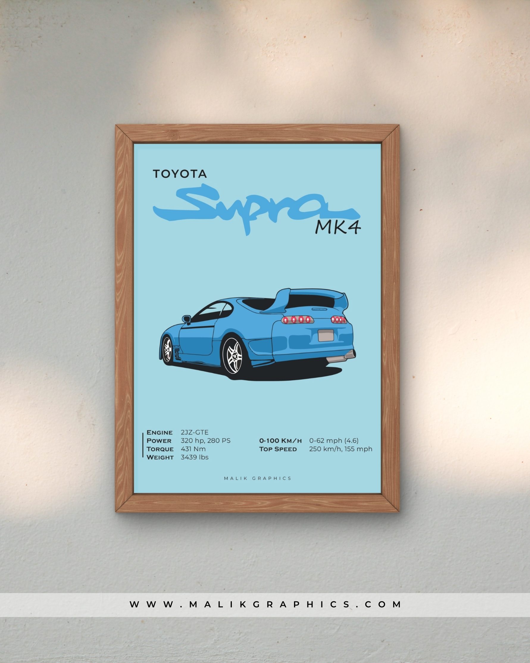 Supra MK4 โ The JDM King Wall Art - Image 2
