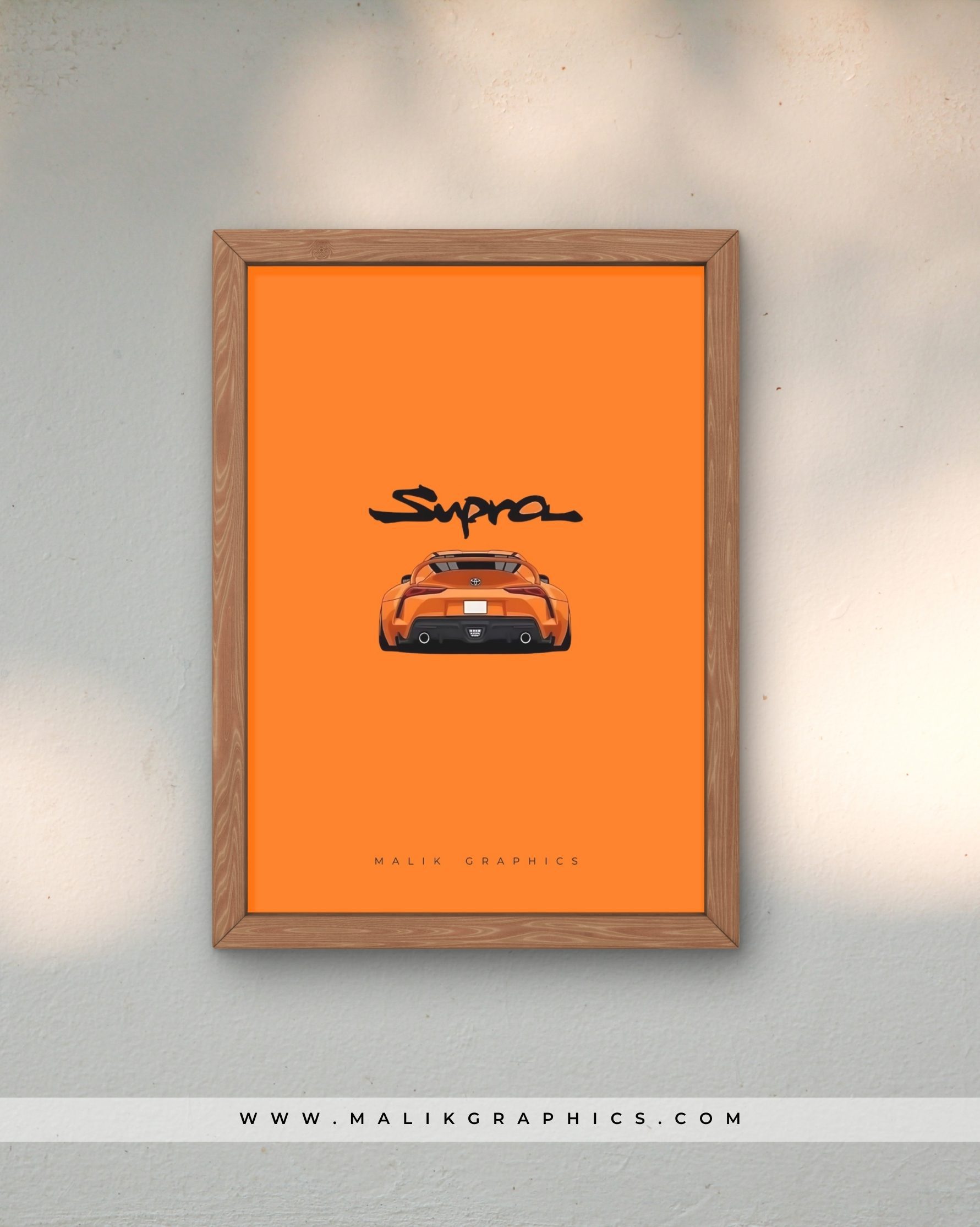 Supra MK5 โ The Sunset Racer Wall Art - Image 2