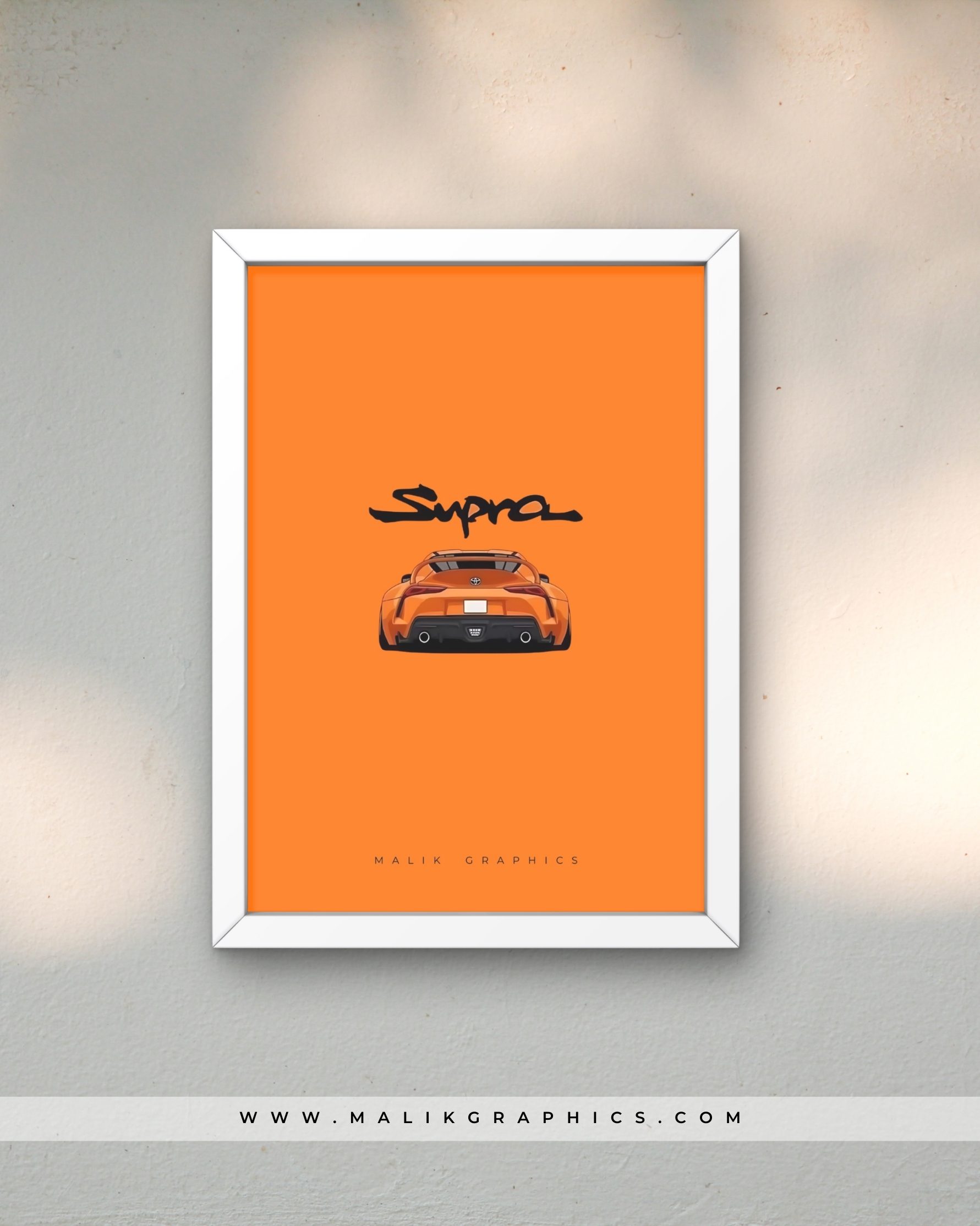 Supra MK5 โ The Sunset Racer Wall Art - Image 3