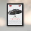 Veyron black wall art