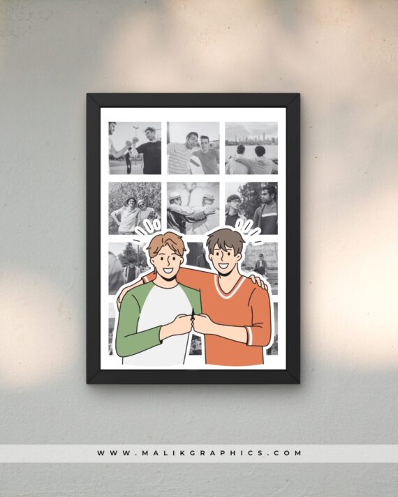 best friends frame black