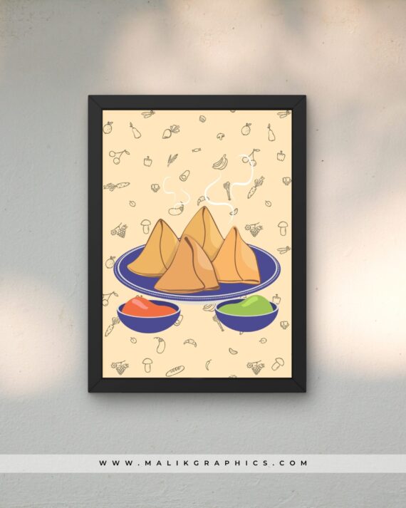 Restaurant black wall art