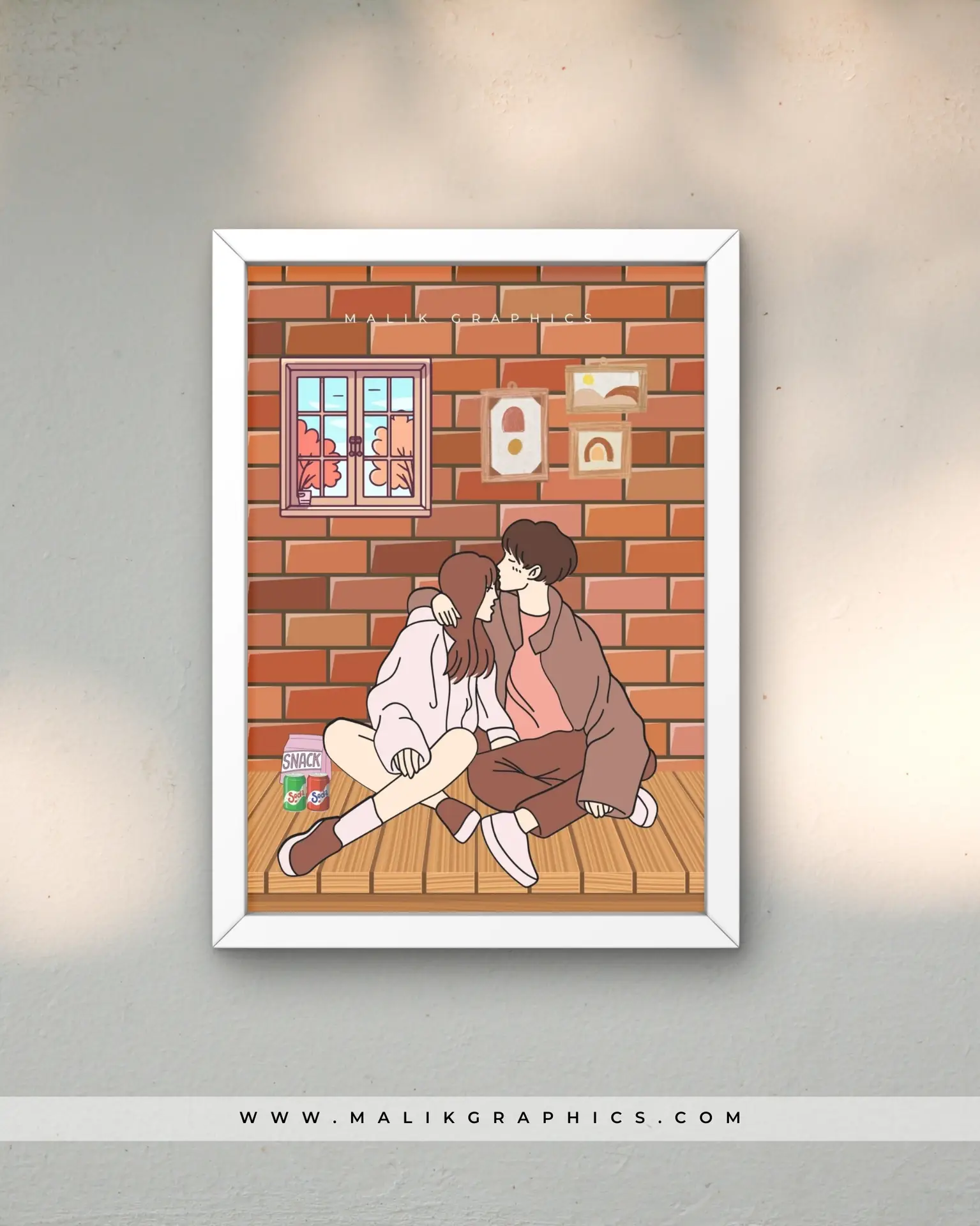 couple white wall art