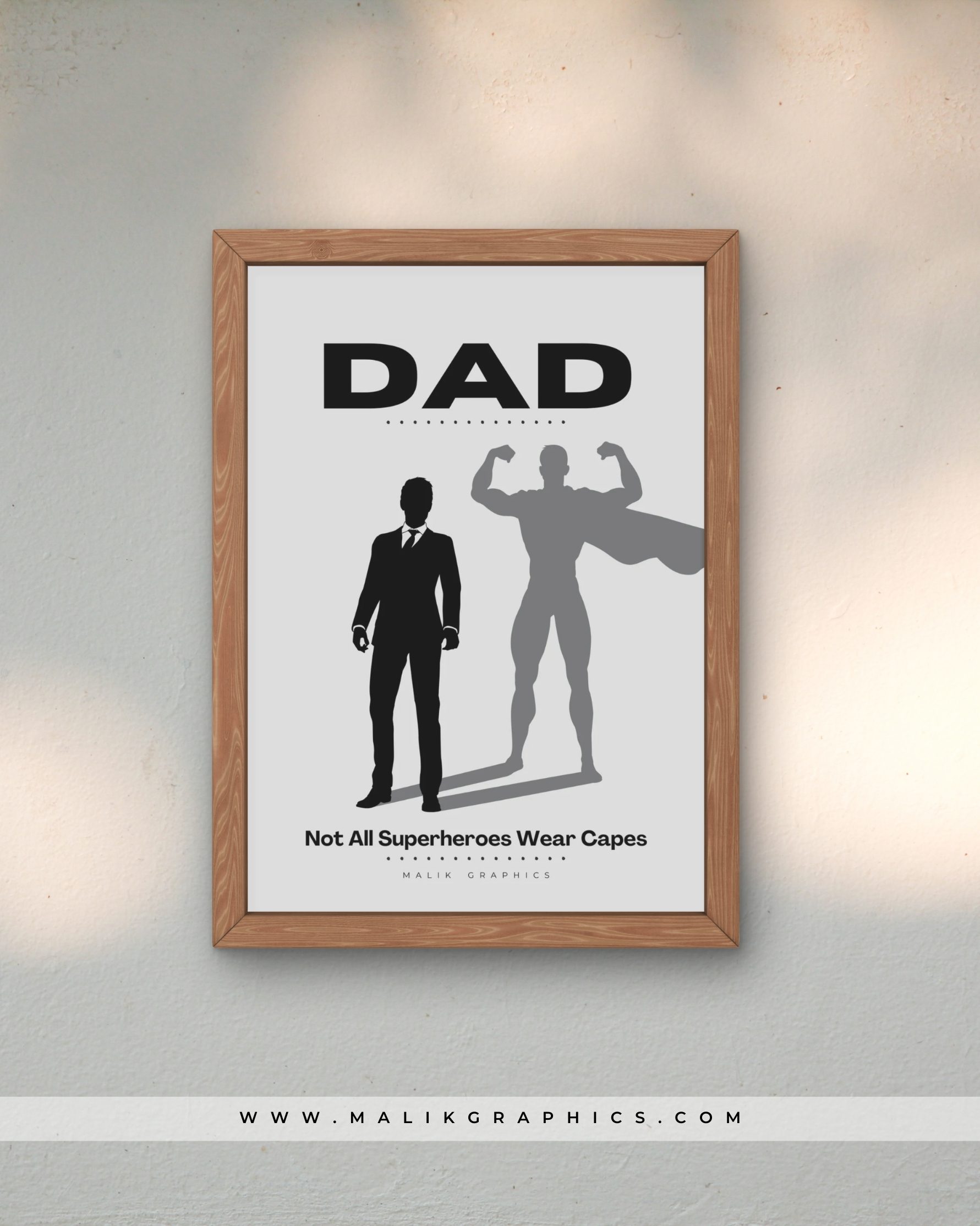 Dad: The Superhero Wall Art - Image 2