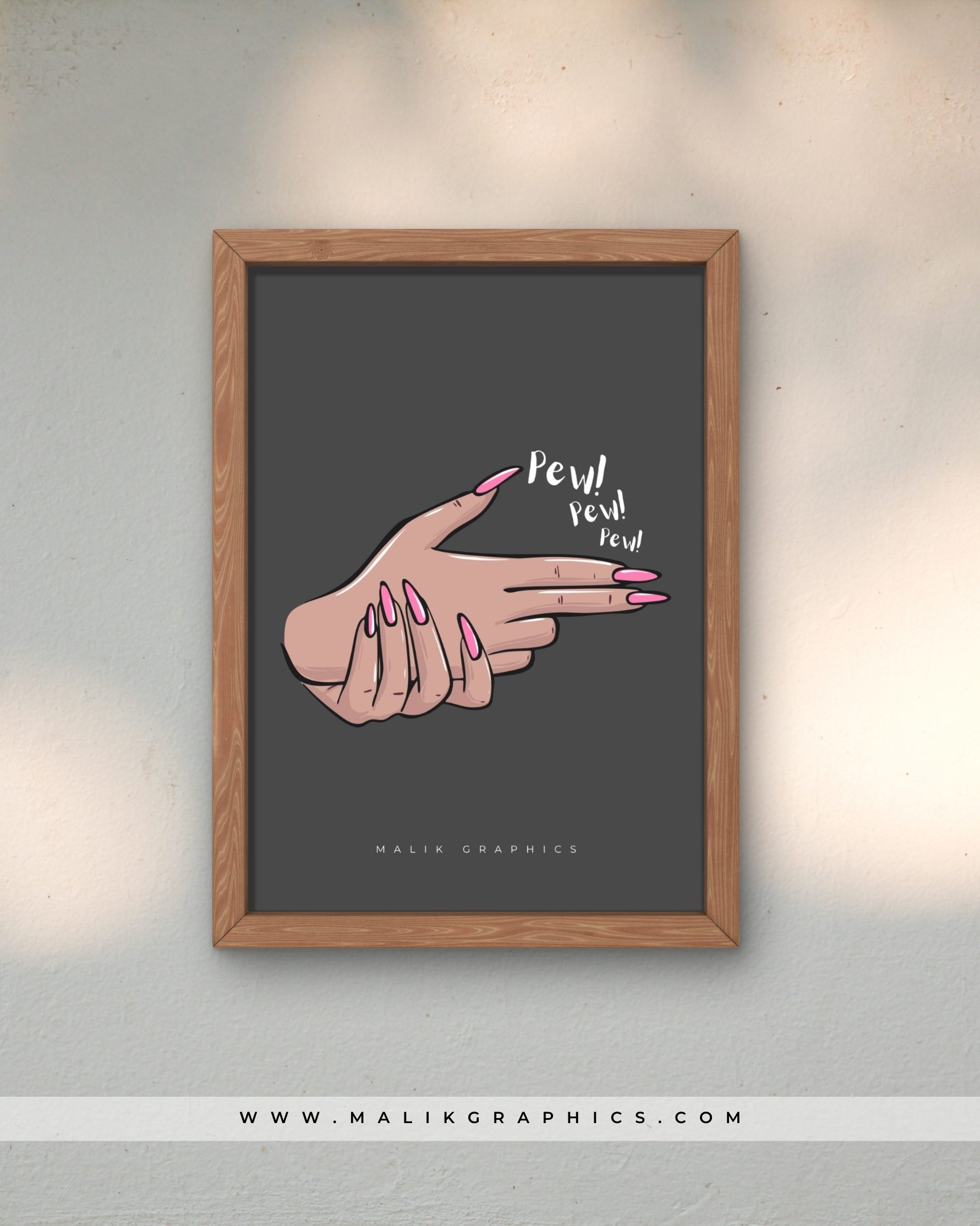 Pew Pew Pew Fun Wall Art - Image 2