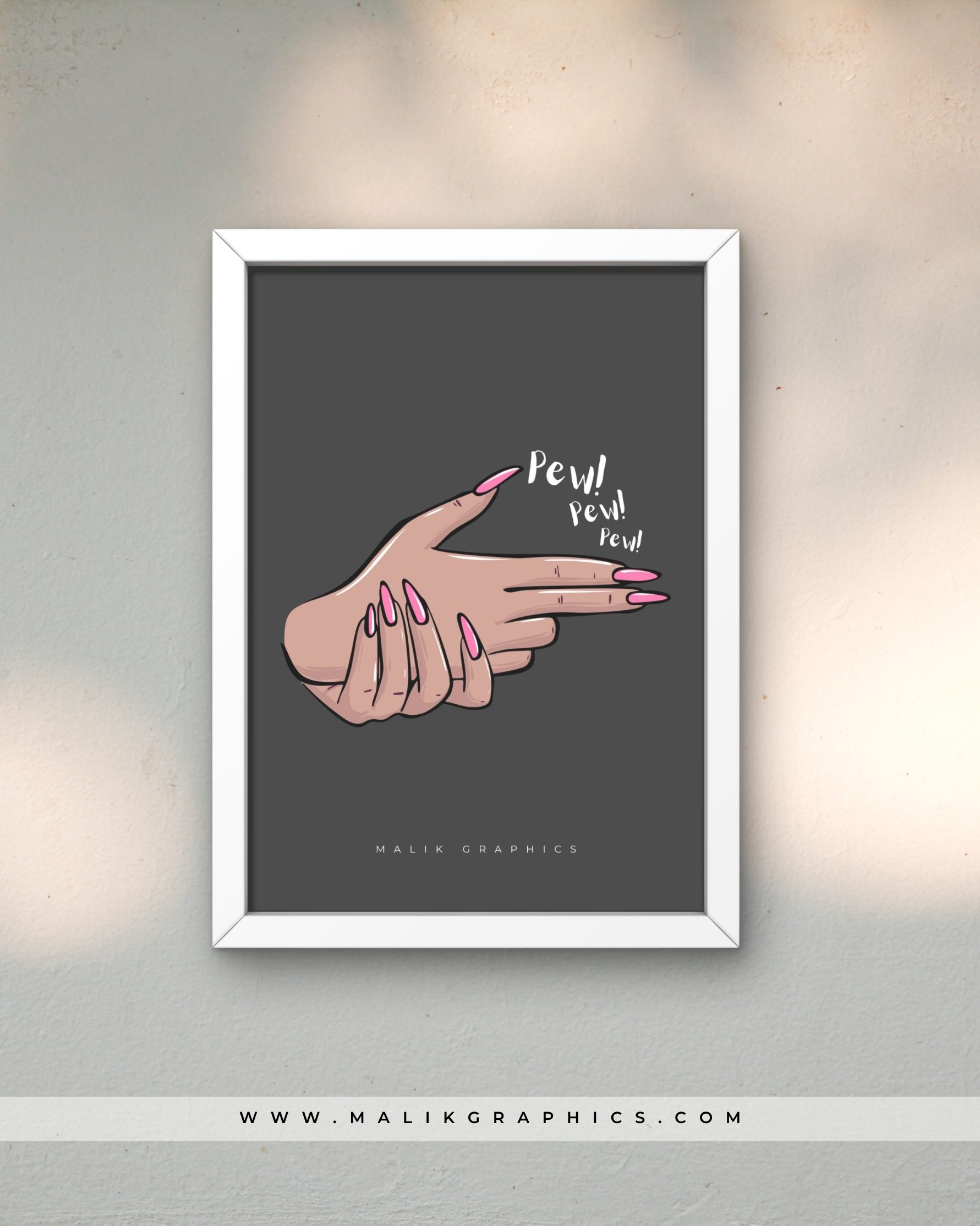 Pew Pew Pew Fun Wall Art - Image 3